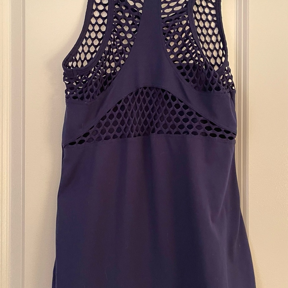 NWOT 90 degrees Navy Mesh Tank S